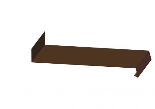 Parapet, RŠ 250 mm, délka 3 m - RAL 8028 tmavě hnědá