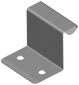 Příponka nerezová pevná, výška falcu 28 mm