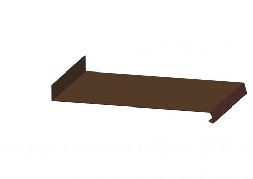 Parapet, RŠ 310 mm, délka 3 m - RAL 8028 tmavě hnědá