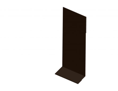 Závětrná lišta zahakovací  RŠ 310 mm, délka 3 m - RAL 8028 tmavě hnědá