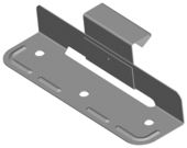 Příponka nerezová posuvná komplet, na výšku falcu 25/55