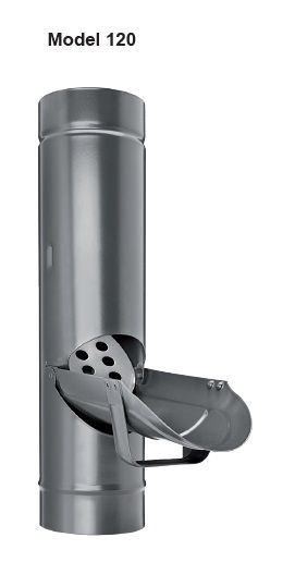 Zachytávač vody ⌀ 120 mm se sítkem, KJG PZ lakovaný - RAL 8028 hnědá