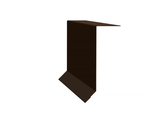 Závětrná lišta pod krajovou tašku, RŠ 140 mm, délka 3 m - RAL 8028 tmavě hnědá