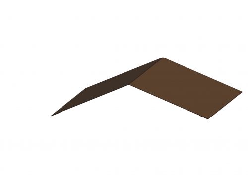 Hřebenáč rovný, RŠ 400 mm, délka 1 m - RAL 8028 tmavě hnědá