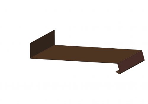 Parapet, RŠ 200 mm, délka 3 m - RAL 8028 tmavě hnědá