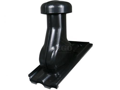 ERGO - Odvětrávací komplet pro Tondach Francouzská 12, Tondach Hranice 11, Tondach Univerzál 12  - Barva černá