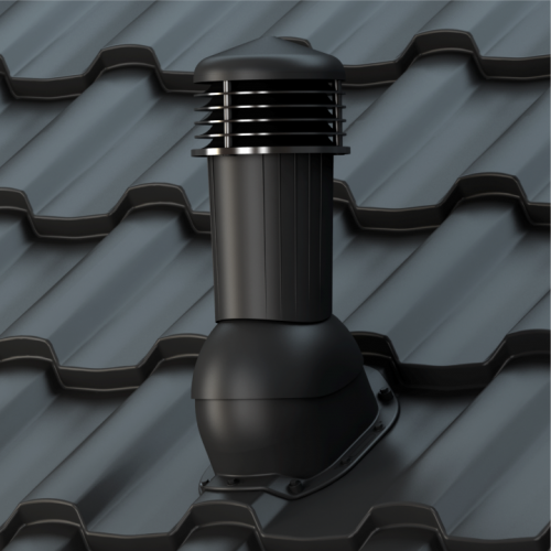 Větrací komínek K94M10 pro plechové krytiny WIRPLAST - Barva hnědá RAL 8019