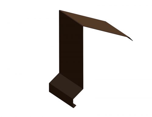 Horní lemování, RŠ 310 mm, délka 3 m - RAL 8028 tmavě hnědá