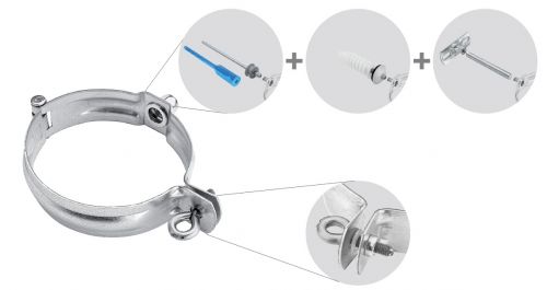 Svodová objímka bez hrotu Ø 60 mm, KJG, pozink