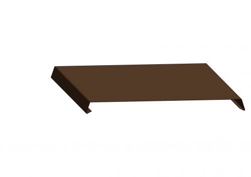 Atika, RŠ 310 mm, délka 1 m - RAL 8028 tmavě hnědá