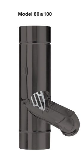 AL zachytávač vody Ø 100 mm, KJG - TM RAL 8028  tmavě hnědá