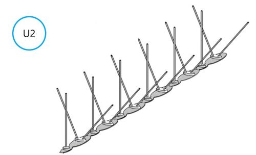 Ochrana proti ptákům U2 ( kus 310 mm)
