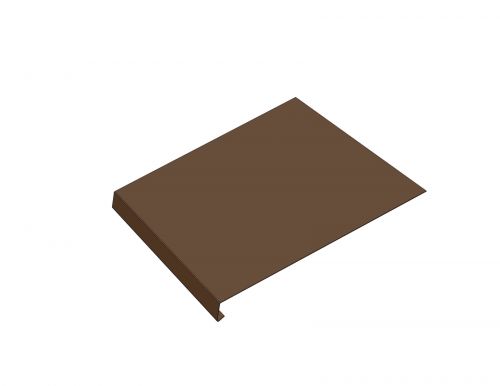 Okapnice, RŠ 250 mm, délka 3 m - RAL 8028 tmavě hnědá