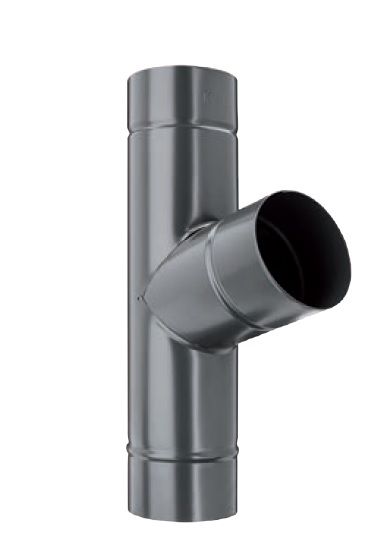 Odbočka svodu 80/80, KJG PZ lakovaný - TM RAL 8028 tmavě hnědá